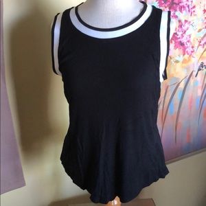 EUC Bar III Black & White Tank Top Sz. Lg.